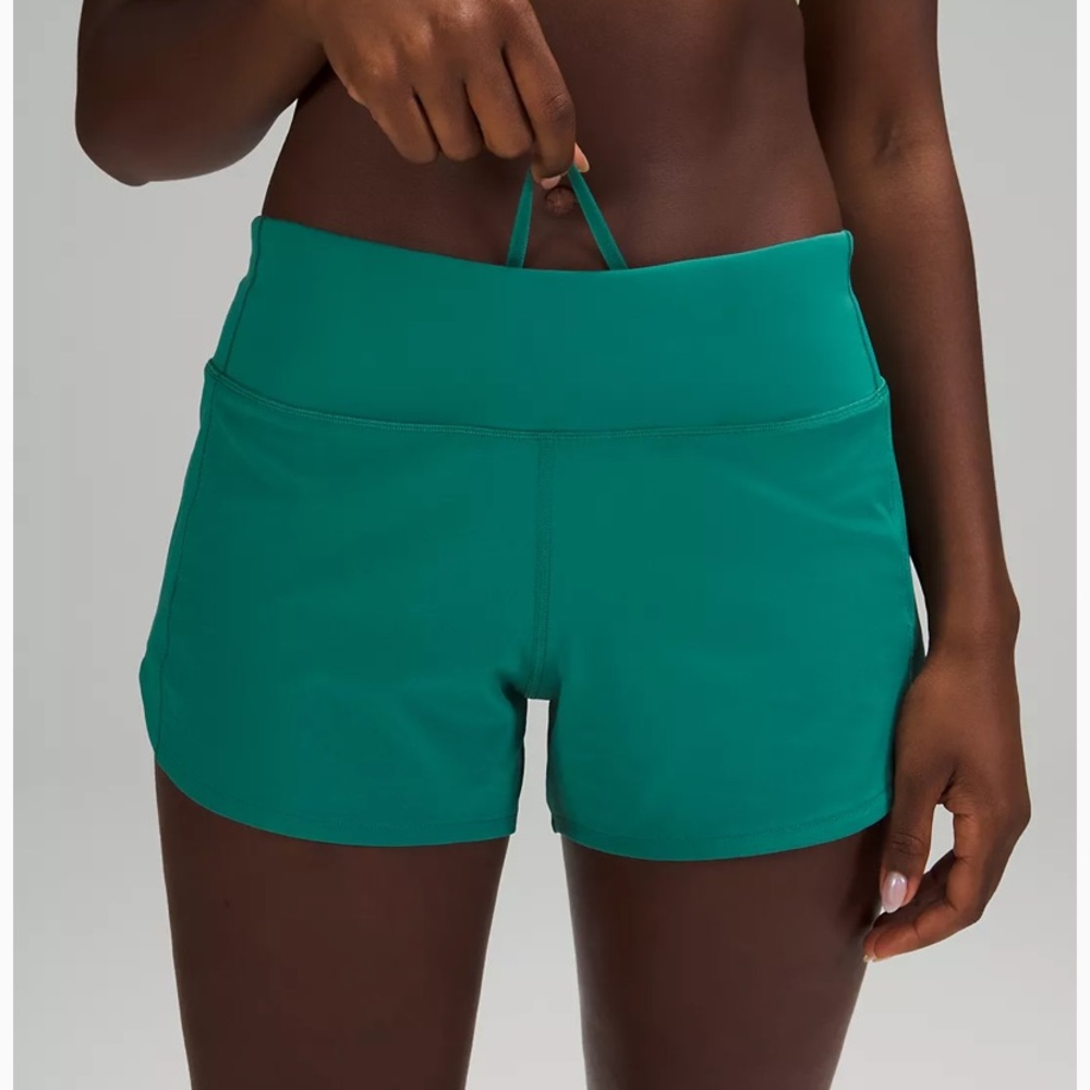 Lululemon Speed Up Short 4” * Teal Lagoon - Picture 2 of 6